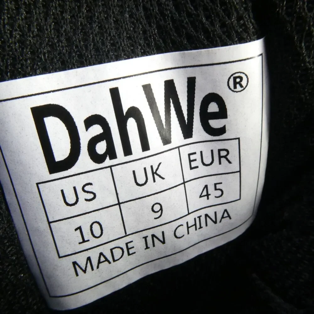 DahWe Men's US 10 Steel Toe Work Boots for Zipper Puncture Proof Slip Resistant